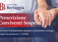 PRESCRIZIONE CONVIVENTI SOSPESA