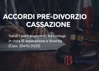 ACCORDI PRE-DIVORZIO CASSAZIONE