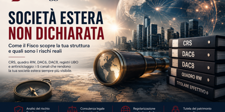Società estera non dichiarata, CRS, quadro RW, DAC6, DAC8 e titolare effettivo – Studio Legale Internazionale Bertaggia