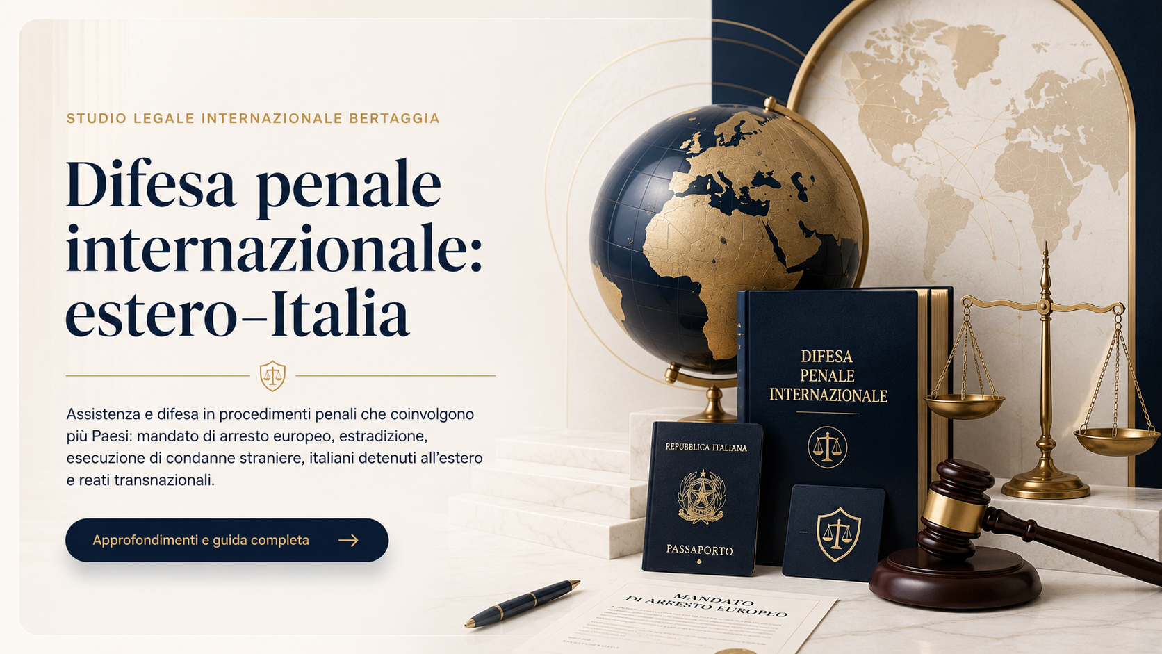 Difesa penale internazionale estero Italia – Studio Bertaggia Difesa penale internazionale tra Italia ed estero, mandato di arresto europeo, estradizione e detenuti italiani all’estero