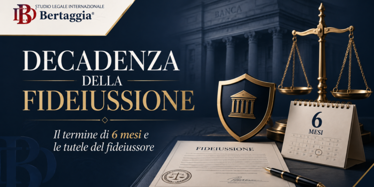 Decadenza della fideiussione, termine di sei mesi e tutele del fideiussore ai sensi dell’art. 1957 c.c. – Studio Legale Internazionale Bertaggia