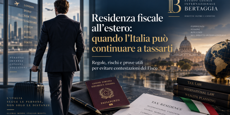 Residenza fiscale all’estero e tassazione in Italia - Studio Legale Internazionale Bertaggia