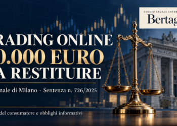 Bilancia della giustizia e mercati finanziari: il Tribunale di Milano dispone la restituzione di 60.000 euro. Studio Legale Internazionale Bertaggia.