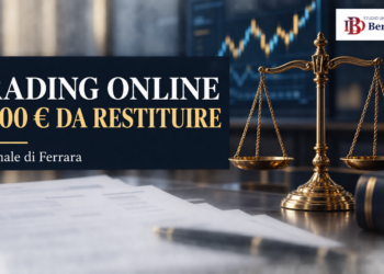 Bilancia della giustizia e logo dello Studio Bertaggia per l’articolo sulla restituzione di 8.000 euro nel trading online